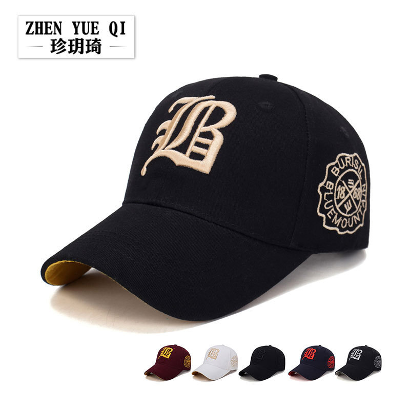 Plastic Raw Materials Hat men's trendy three-dimensional Embroidered Baseball Cap outdoor spring and autumn lovers sunscreen Wo