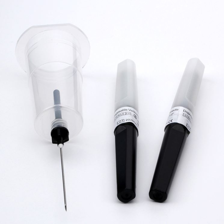 HIgh quality Sterile luer adapter with safety pen type blood collection needle
