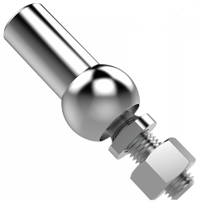 High precision Custom Adjustable Axial Ball and Socket Joints with threaded stud and nut