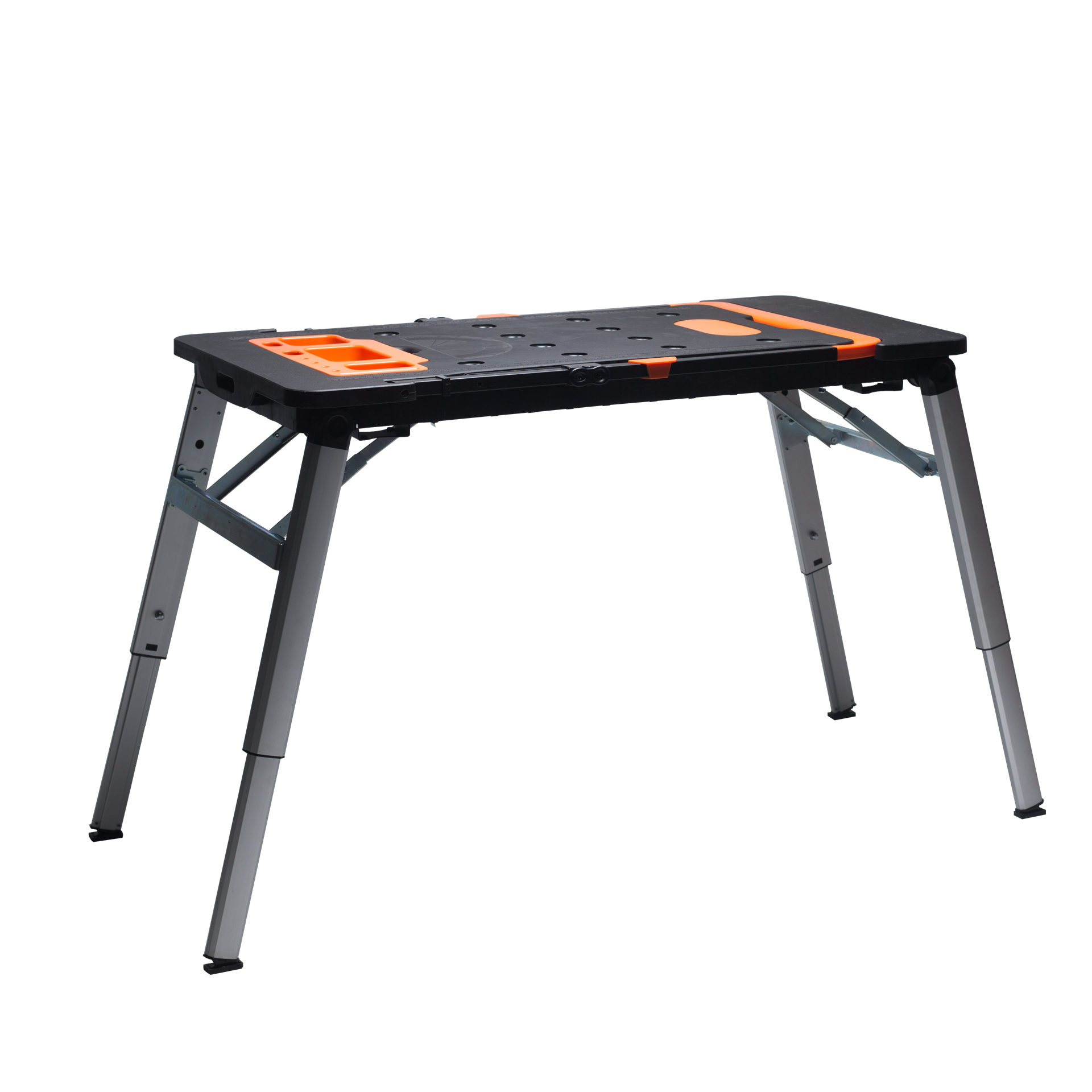 Sawhorse с быстрыми зажимами, платформа для строительных лесов 7 в 1, складной портативный Рабочий стол