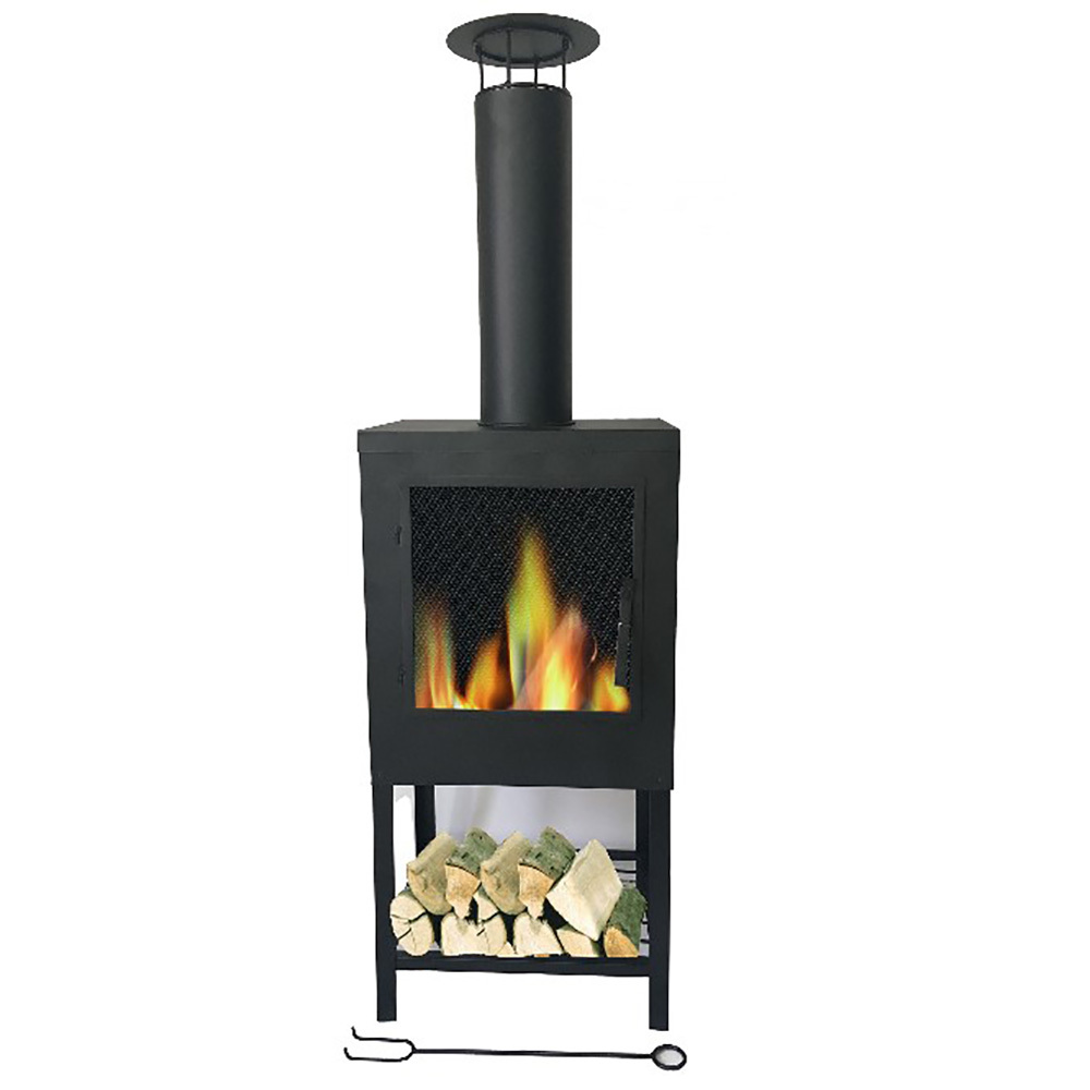 Nice Shape Style Wood Burning Garden Metal Patio Heater Fire Pit with Chimney