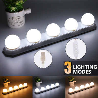 LED makeup mirror bulbs Portable Wireless control 5 bulbs Vanity Makeup Light ed makeup mirror light