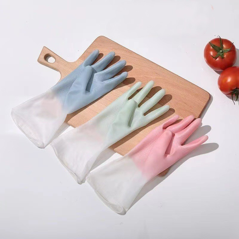 Dishwashing Gloves Kitchen Rubber Laundry Waterproof Rubber Housework Durable Work