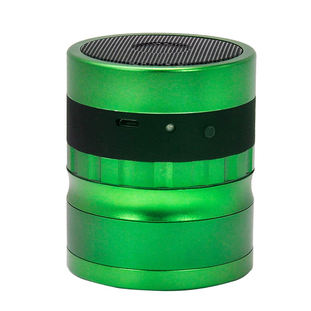 Bluetooth Speaker Stereo 4 Parts Aluminum Herb Grinder Weed Grinder Herb Mill Crusher Custom Logo Packaging Box