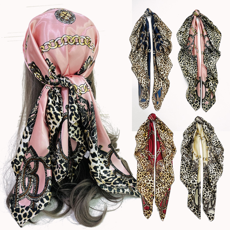 hot selling hijab scarf new style silk scarf fashion leopard print scarves