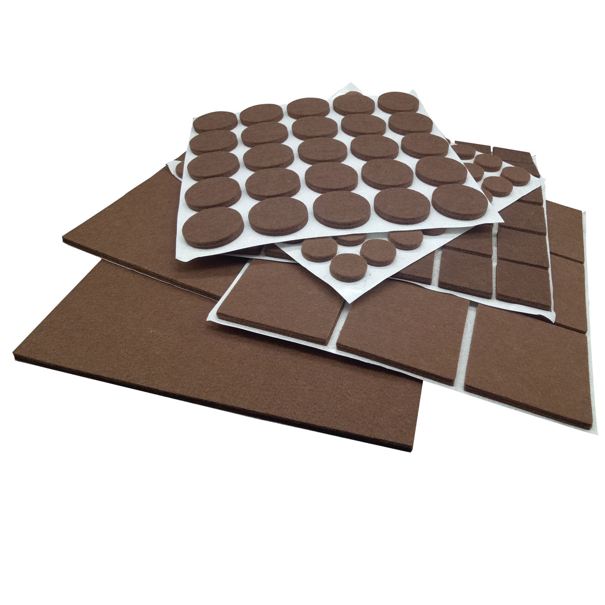 Heavy Duty Self Adhesive Furniture Felt Pads Round for Chair and Table Feet Leg ,Value Pack in Resealable Bag