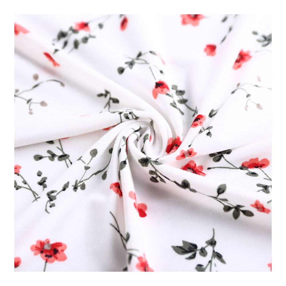 2021 Hot Sell Plain Dyed 100% Polyester Fabric Custom DTY Print Digital Printed Fabric For Garment