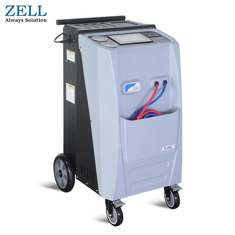 ZELL AC1800 CE сертифицированное оборудование для обслуживания Aircon, автомобильная станция переменного тока R134a, машина для восстановления хладагента, перезаряжаемая машина переменного тока