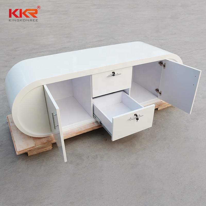 Seamless Joint Front Desk Counter Reception Company Modern Style Reception With Partition Desk