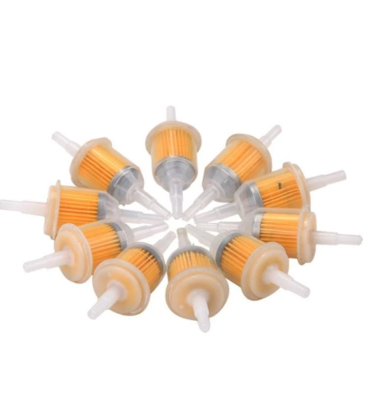 10Pcs/Set Motorcycle Fuel Filter Universal Motorcycle Engine Inline Carb Gasoline Fuel Gas Filter Motorbike Motor Oil Filters