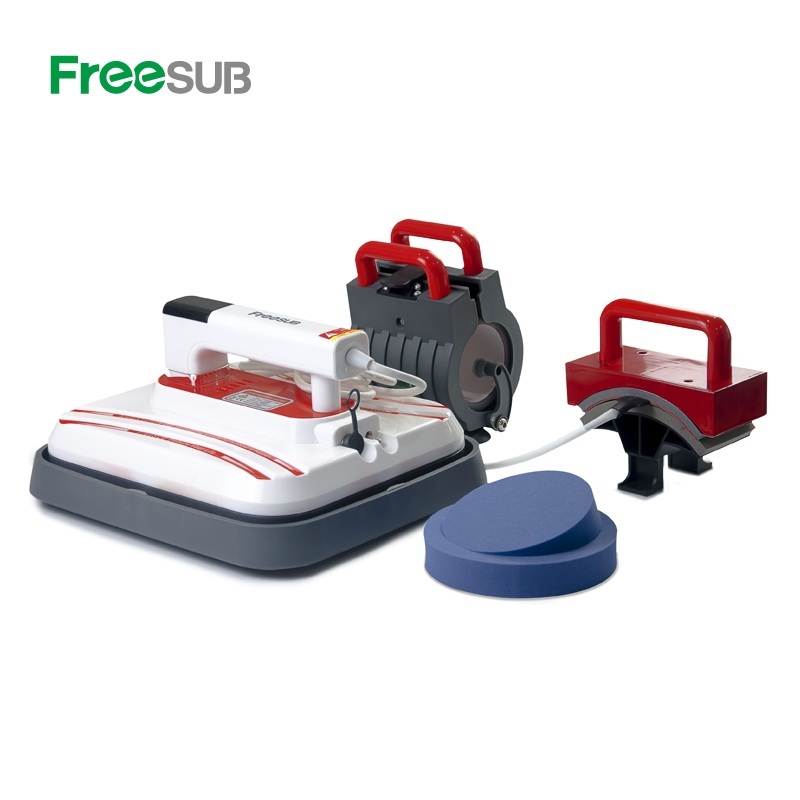 Freesub sublimation machine портативный 5 в 1 установка для горячей штамповки небольшого размера хобби футболка печатная машина P1210-5