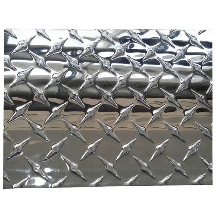 Aluminum plate embossed sheet 1060 3003 5052 5754 diamond pattern plate