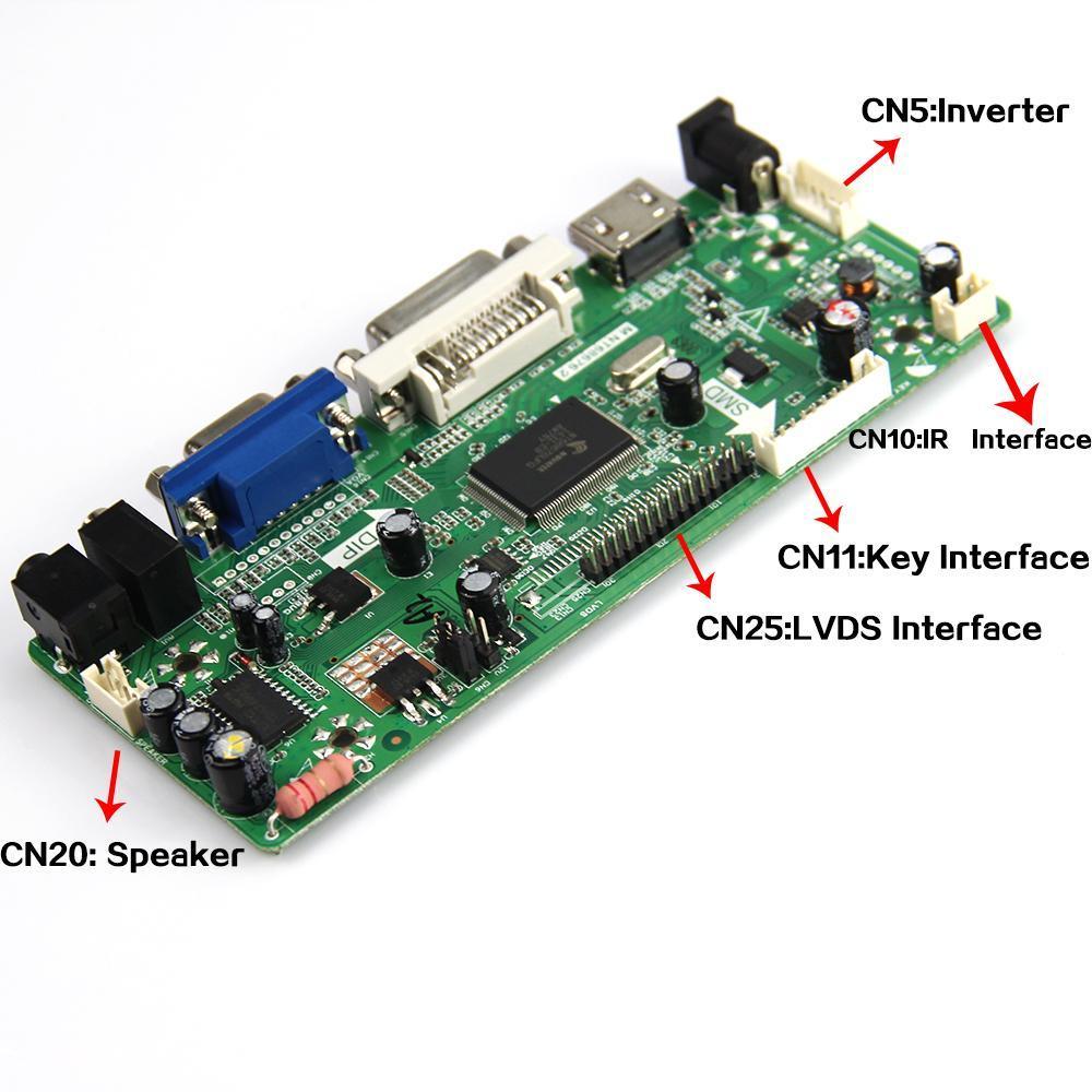 2K LCD/LED запасная плата драйвера контроллера M.NT68676 (HDMl + VGA + DVI + аудио) 1920x1080 LVDS монитор повторное использование ноутбука