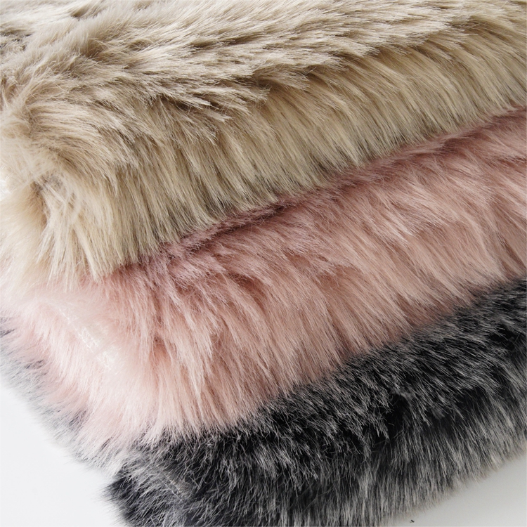 Hot Sale 100% Polyester Long Hair Discharge Rabbit Faux Fur Fabric For Winter Blankets