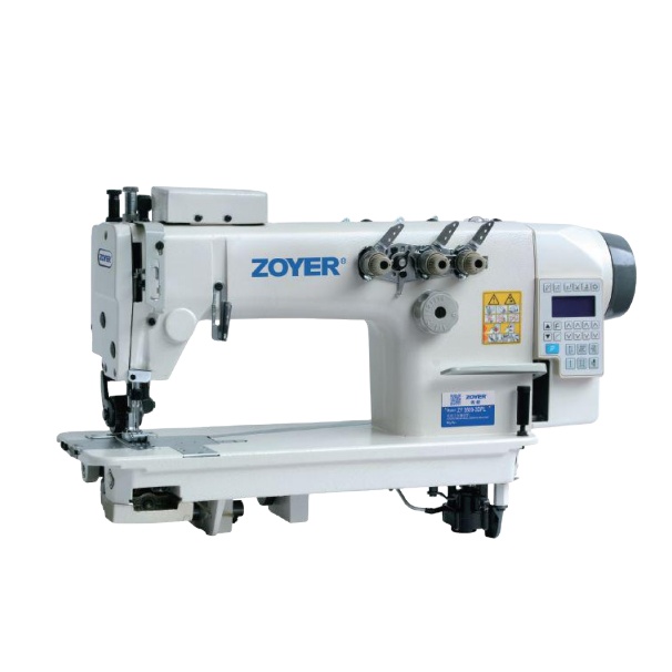 Hot Selling ZY3800-3DPL Direct Drive High Speed Three Needle Chain Stitch Sewing Machine With Puller Device for Garment