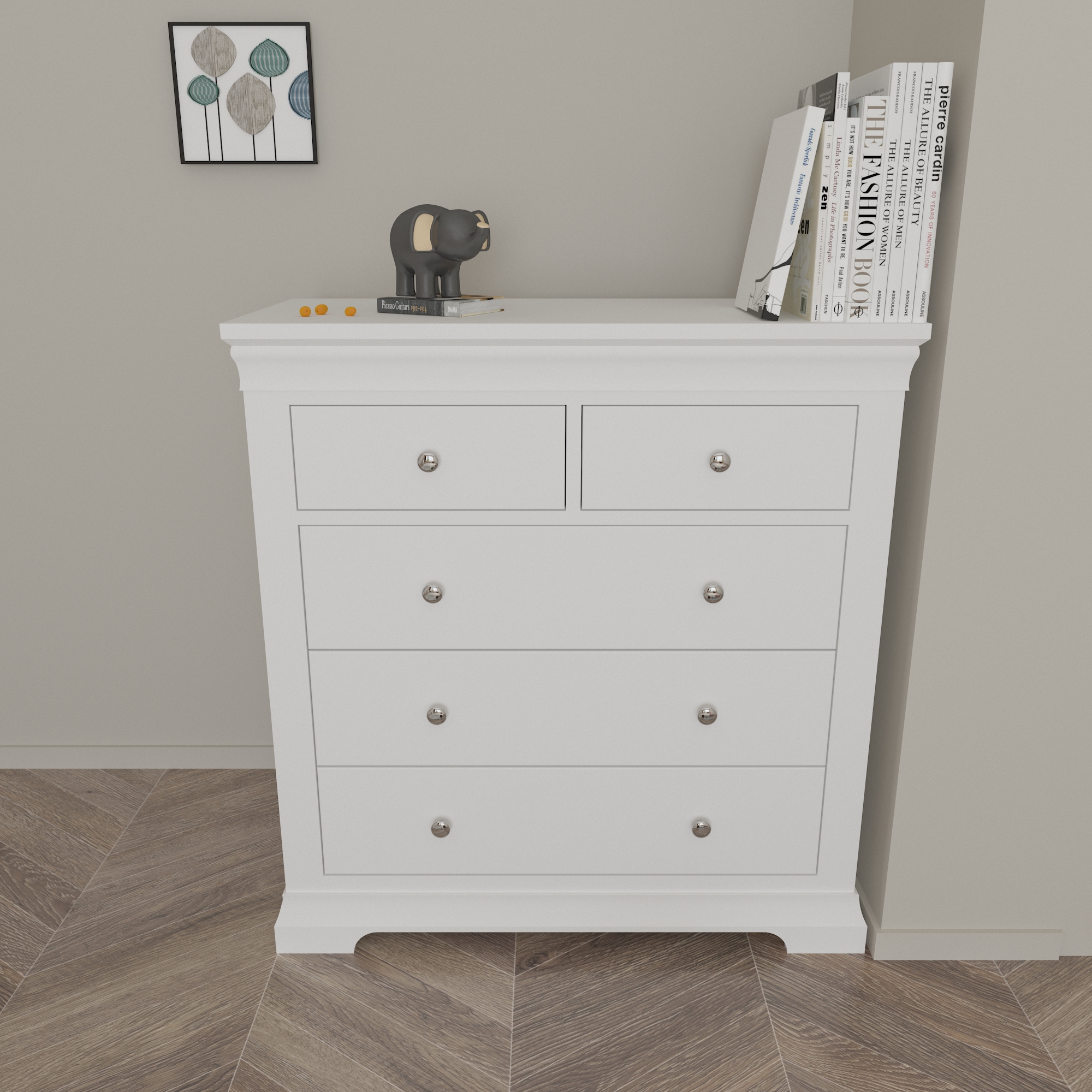 Factory Price High Quality Oak Wooden Living Room Bedroom Furniture Chest Of Drawers