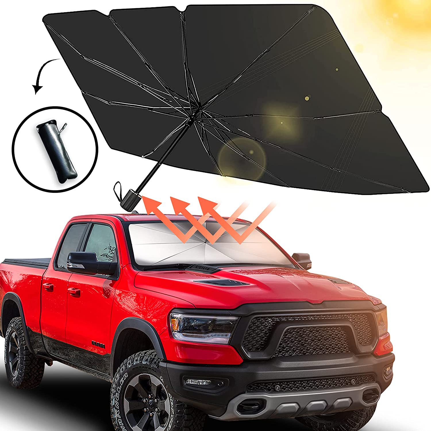 Foldable Car Sun Umbrella Interior Windshield Sunshade Cover Front Window UV Protection Car Accessories