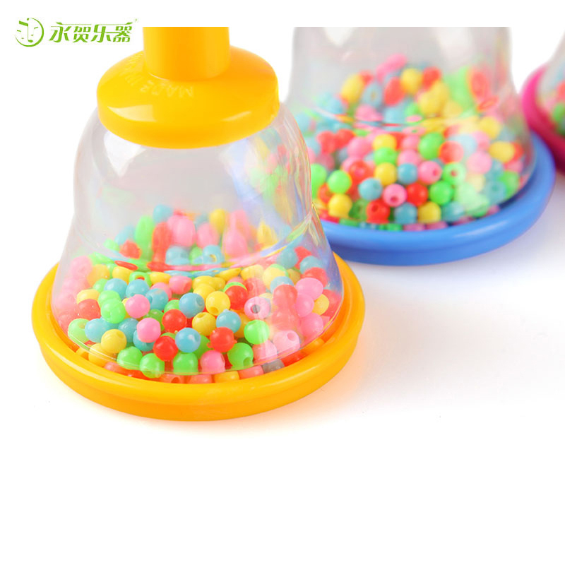 plastic hand bell baby rattle color hand bells wholesale