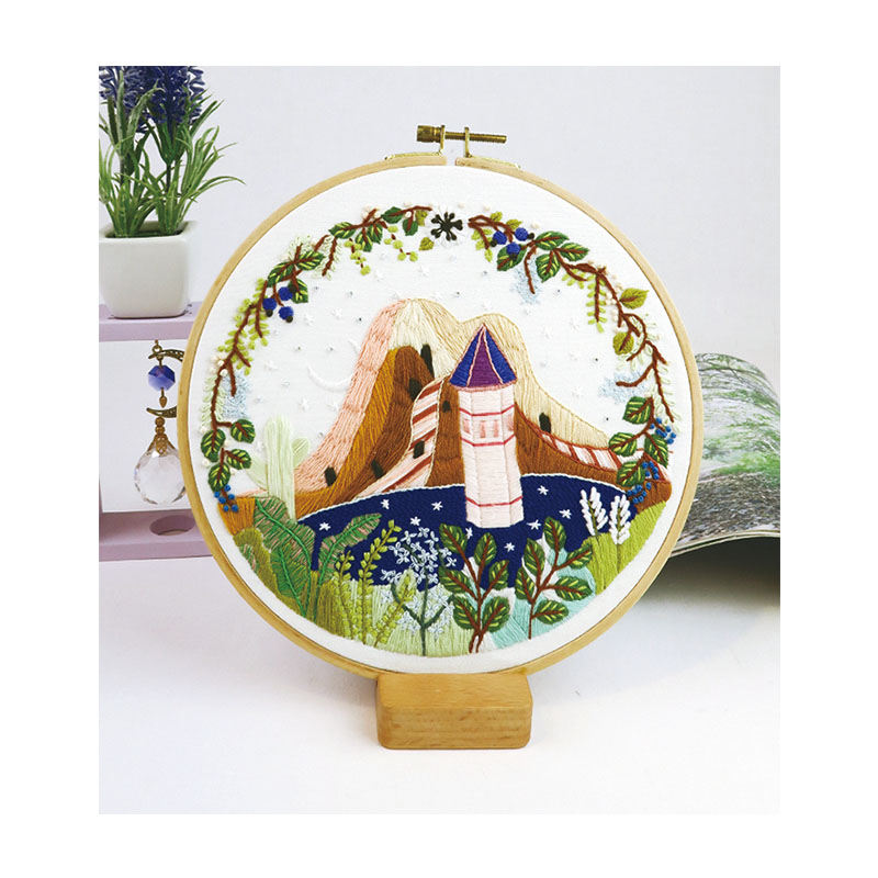 Xiurun Delicate 100% HOT SALE AMAZON diy embroidery kit for starter kit with instructions