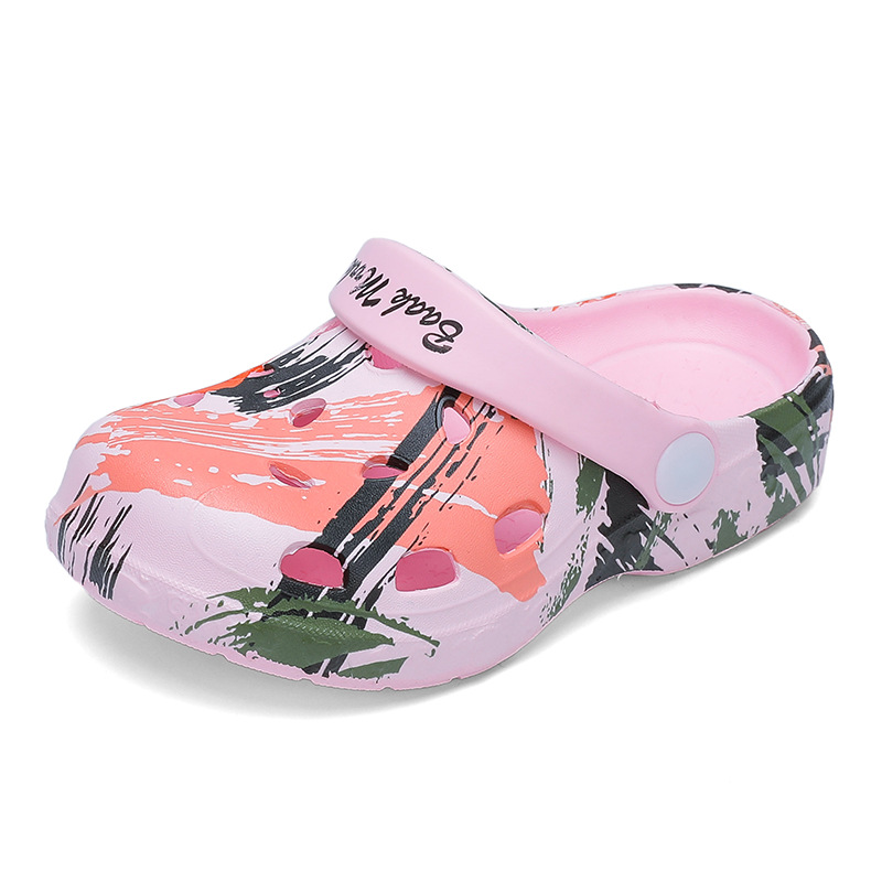 China Professional Colour Print High Quality Eva Custom Clogs Shoes Kids