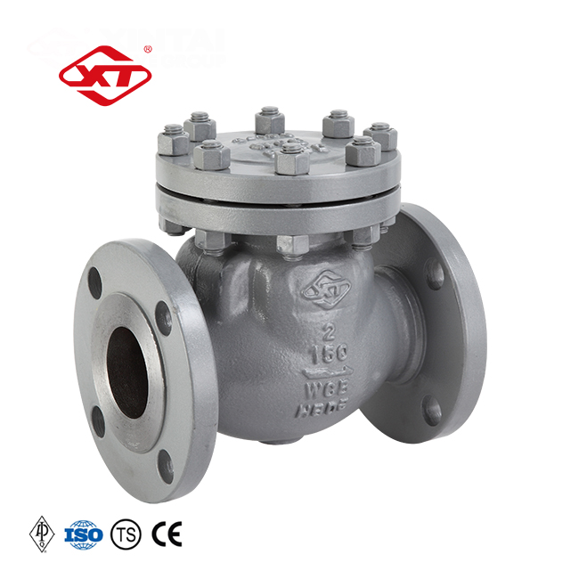 Manufacturer H44H-150LB DN50 WCB Carbon Steel Cast Steel API Flanged Swing Non Return Check Valve