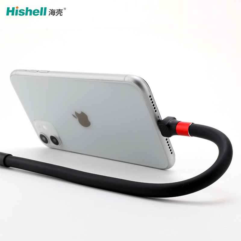 Hishell Новое поступление 1,2 м Быстрая зарядка Type C Micro 2.4A ленивый Настольный держатель для телефона кронштейн Зарядное устройство USB кабель для передачи данных для iPhone