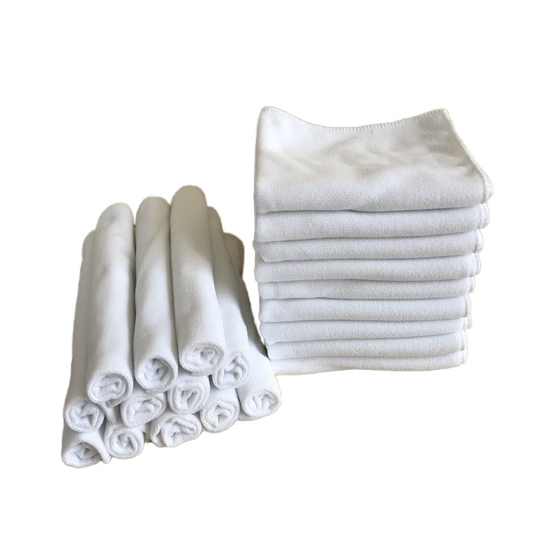 White Towel Premium Print Microfiber Cleaning Cloth Microfiber Cloth Face Towel