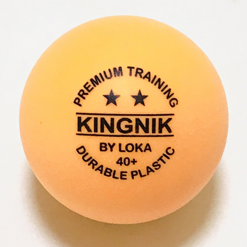 KINGNIK 2 звезды от LOKA premium дрессировка 40 + оранжевый пластиковый мяч для настольного тенниса