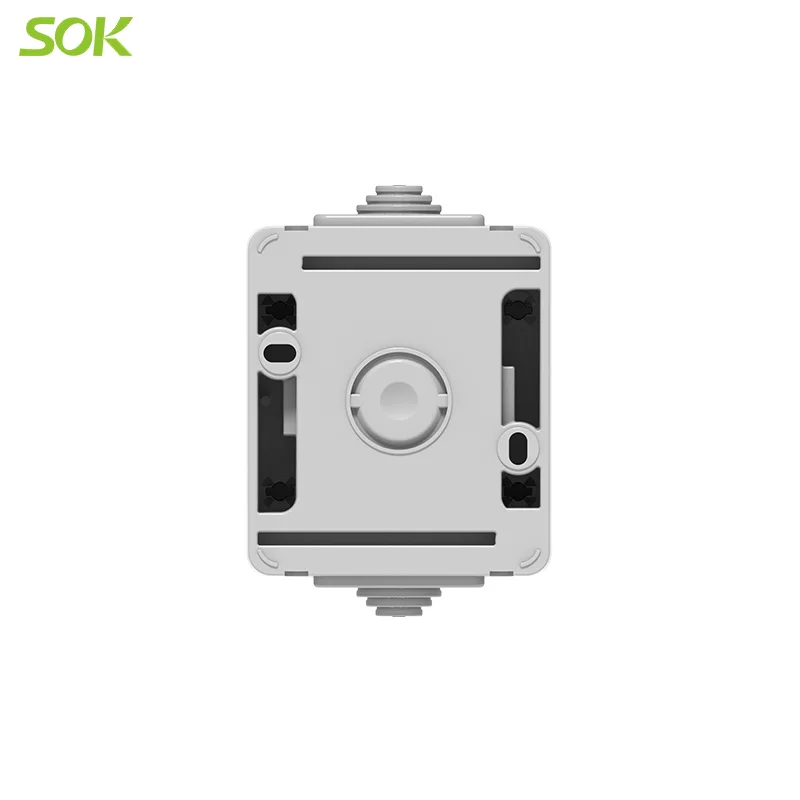 Surface Mounting 1 Gang 2 Way europe wall switch Screw Terminal type horizontal wall switch IP65 waterproof wall switches