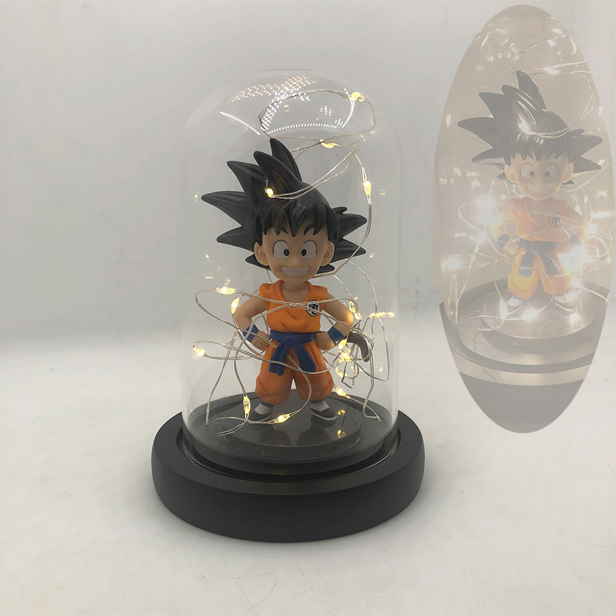 Фигурки героев аниме Dragon Ball Z Son Gohan, фигурка мастер-звезды, Коллекционная модель игрушки со светодиодной подсветкой в стекле
