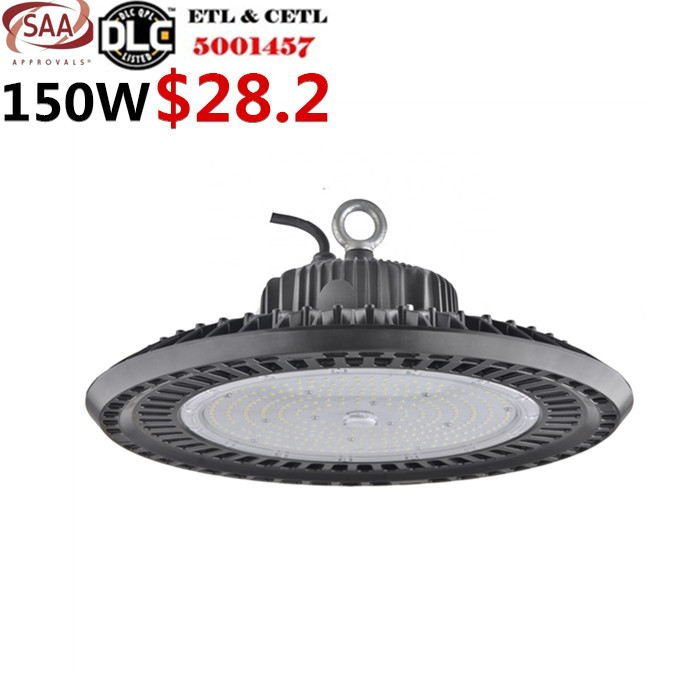 Высокая люменов DLC ETL SAA CE High bay свет диффузор 100 Вт 150 Вт 200 Вт 240 Вт led high bay свет светильник