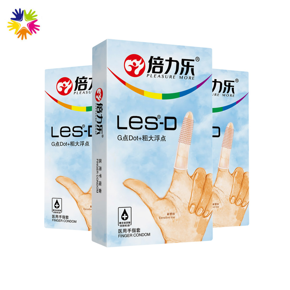 Finger Condom LES D G-spot Sexy finger condom G Dot Bold Floating Point Finger cover