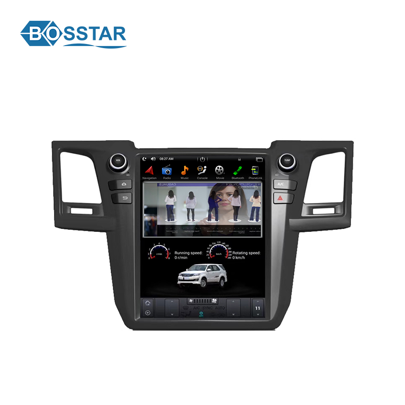 12,1 дюймовый автомобильный DVD-плеер tesla для toyota fortuner 2004-2015 с Android gps и wifi