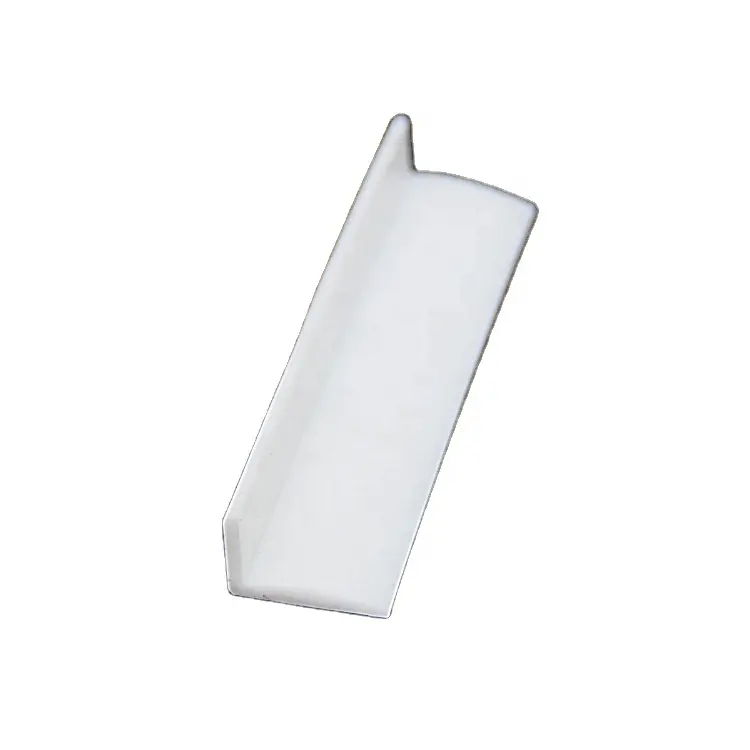 Customized made Heat Resistance L Shaped White Silicone Rubber Extruded Part