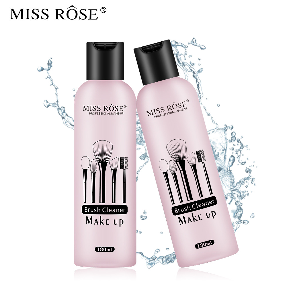 MISS ROSE 180 мл Кисть для макияжа, очиститель с нажимным переключателем, дизайн бутылки, сильное аварийное средство, без остатков пудры, жидкость для очистки пудры