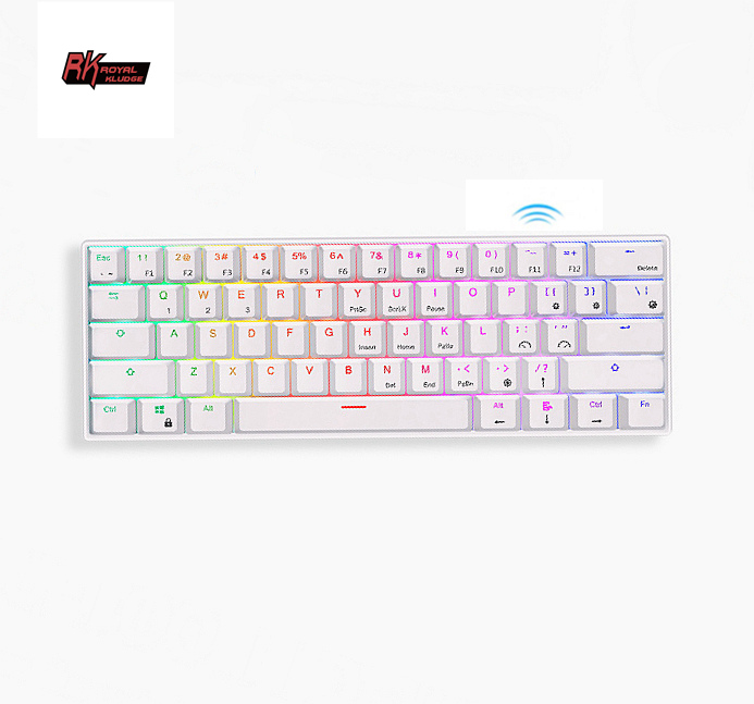 Беспроводная игровая механическая мини-клавиатура RK61 Royal Kludge RGB от производителя, игровые аксессуары, клавиатура RK 61 Механическая 60