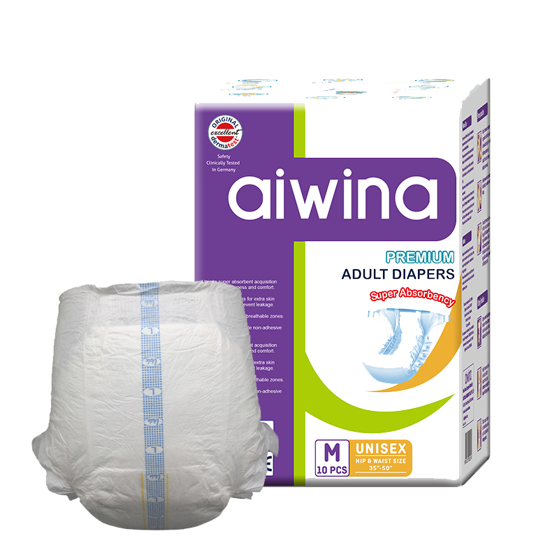AIWINA Disposable single tape cheap adult diaper dry surface adult pull up for abdl