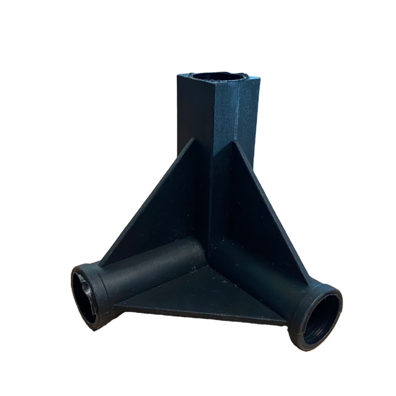 16mm 90 degree 3 ways plastic tent tube connector/injection molding