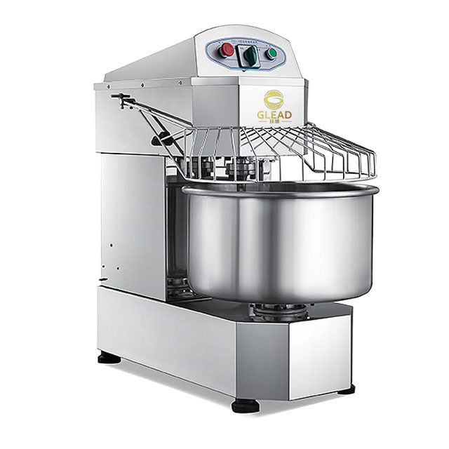 Commercial Double speed Dough Kneading Machine Stainless steel Spiral Dough Mixer Flour Mixing Machine
