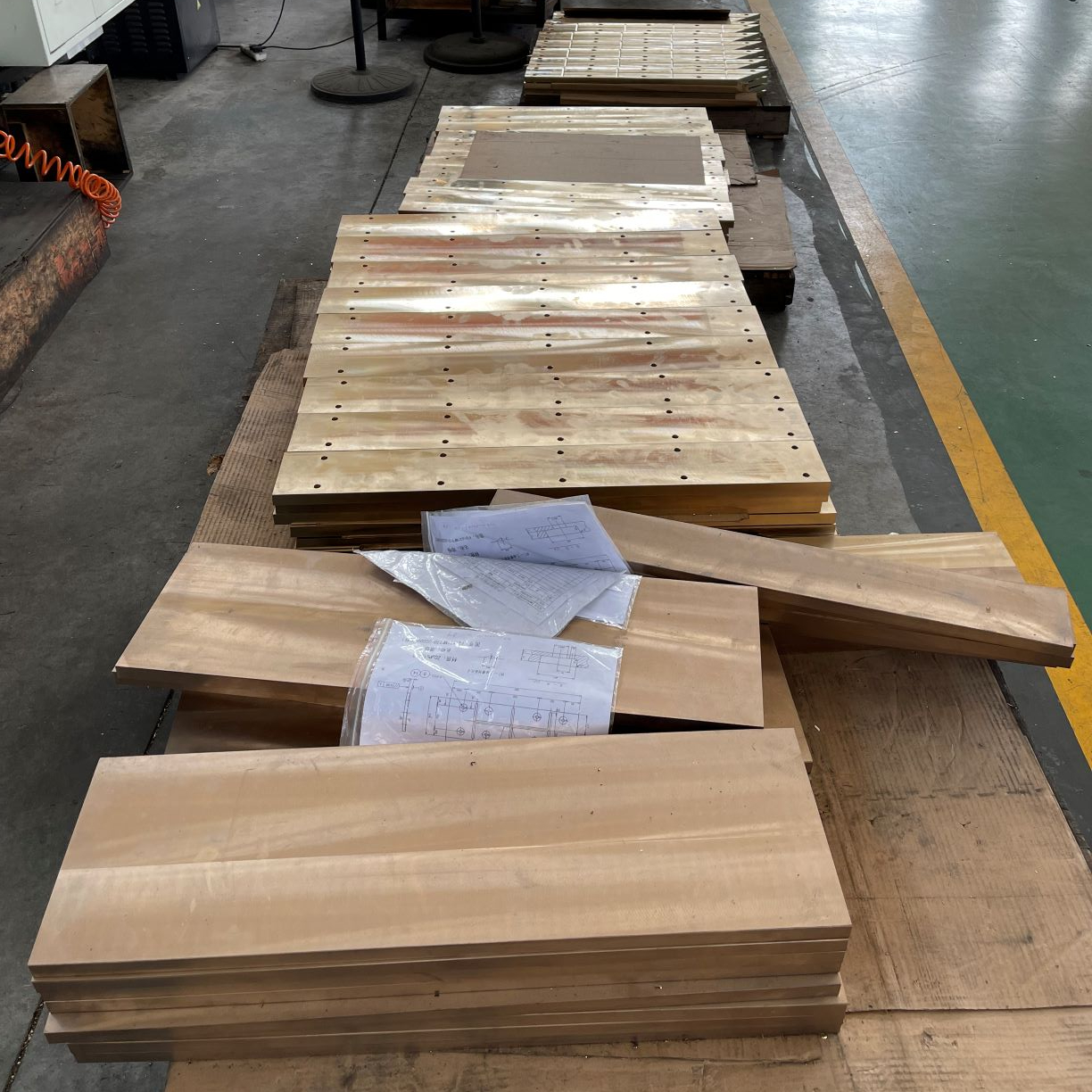 High Quality Punching Machine Copper Slide Plate Copper Alloy Oil-Free Slide Plate Copper Guide Plate With Cheap Price