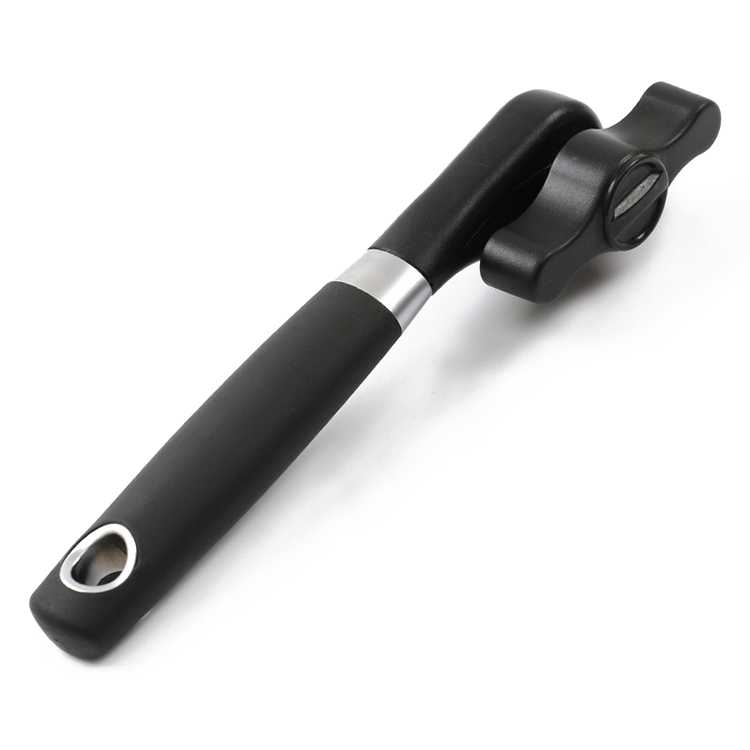 Amazon hot selling single handle kitchen canned food manual rubber-plastic handle bottle opener