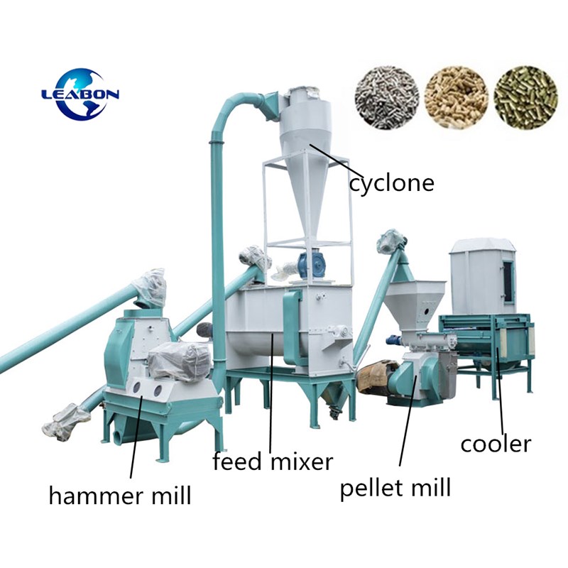 Leabon Animal Pellet Feed Machine Feed Processing Machine Cattle Feeding Line