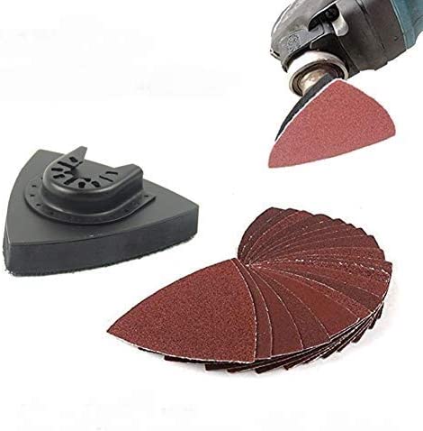Triangle oscillating multi sandpaper polishing plastic backer holder pad for grinder sandpaper