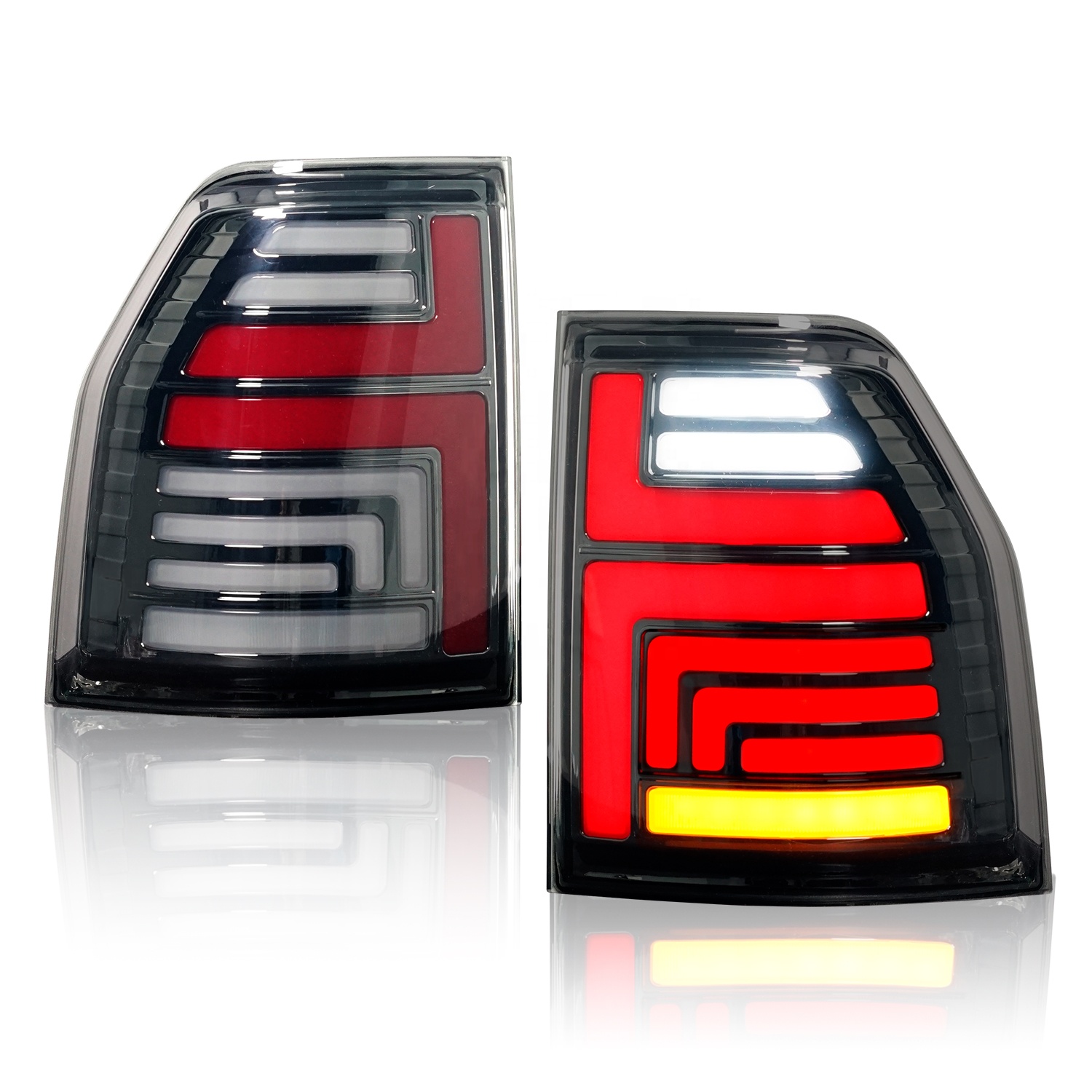 HCmotion Factory Animation DRL Shogun Montero V80 5 Door Back Rear Lamp 2006-2021 LED Tail Lights For Mitsubishi Pajero