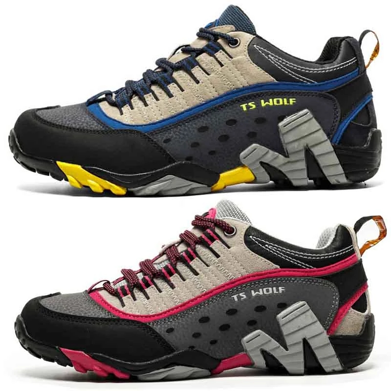 Customize camping wear resistant hiking shoes outdoor waterproof sport hiking shoes
