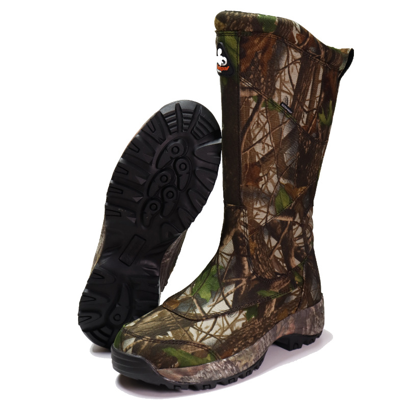 Steel Toe Winter Wholesale Neoprene Mens Knee High Camouflaged Gum Vibram Rubber Waterproof Bite Snake Proof Hunting Boots
