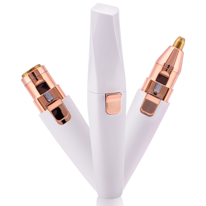 2 In 1 USB Rechargeable Electric Eyebrow Trimmer Lady Shaver Hair Remover Facial Beauty Equipments Pen