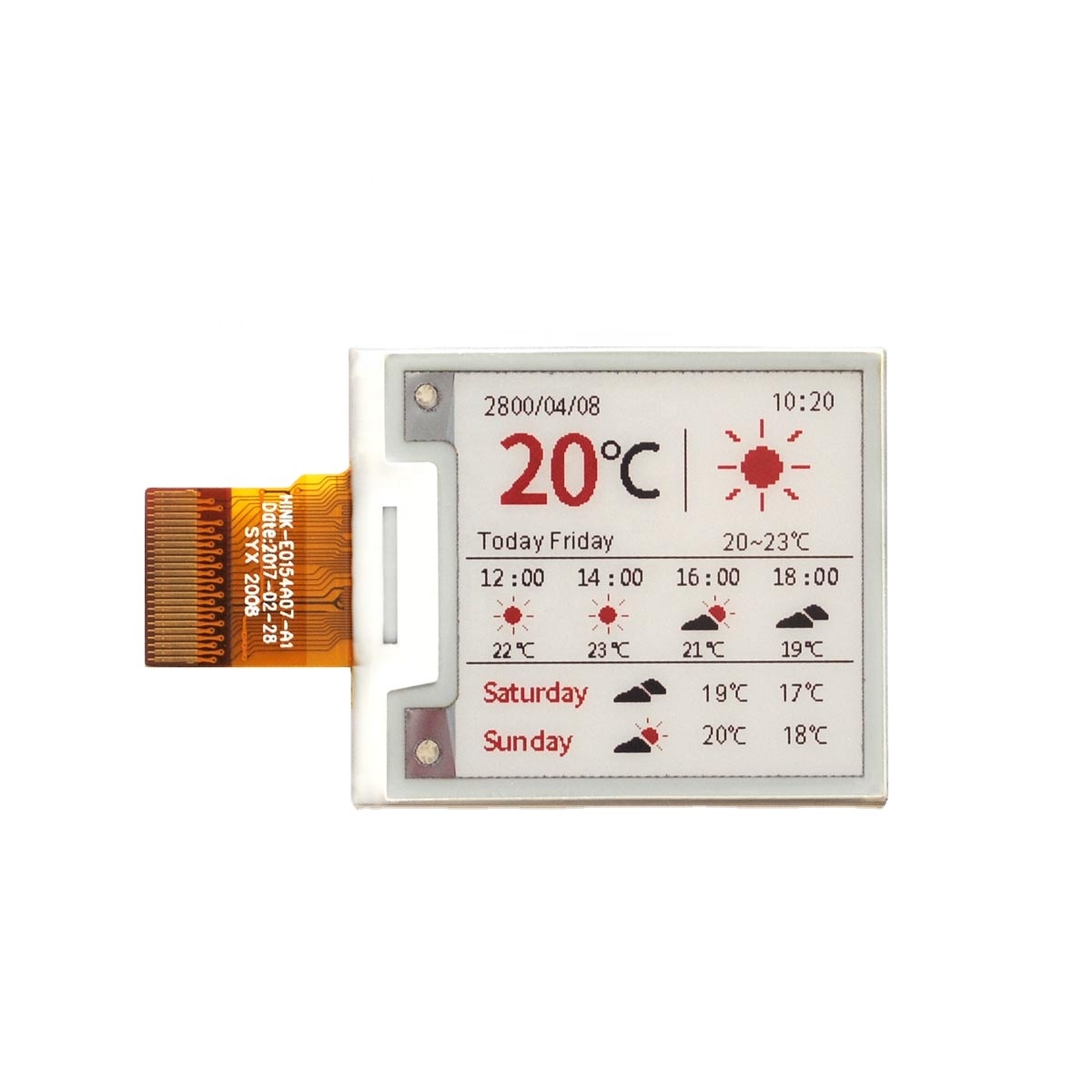 GooDisplay, цвет 1,54 дюймов, дисплей eink для ценники