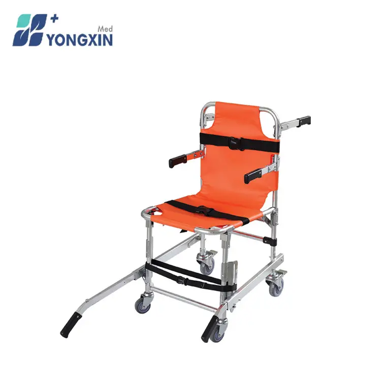 YXZ-D-C9 Popular Product First-aid Device Aluminum Alloy Stair Stretcher up and down Folding Wheelchair Stretcher