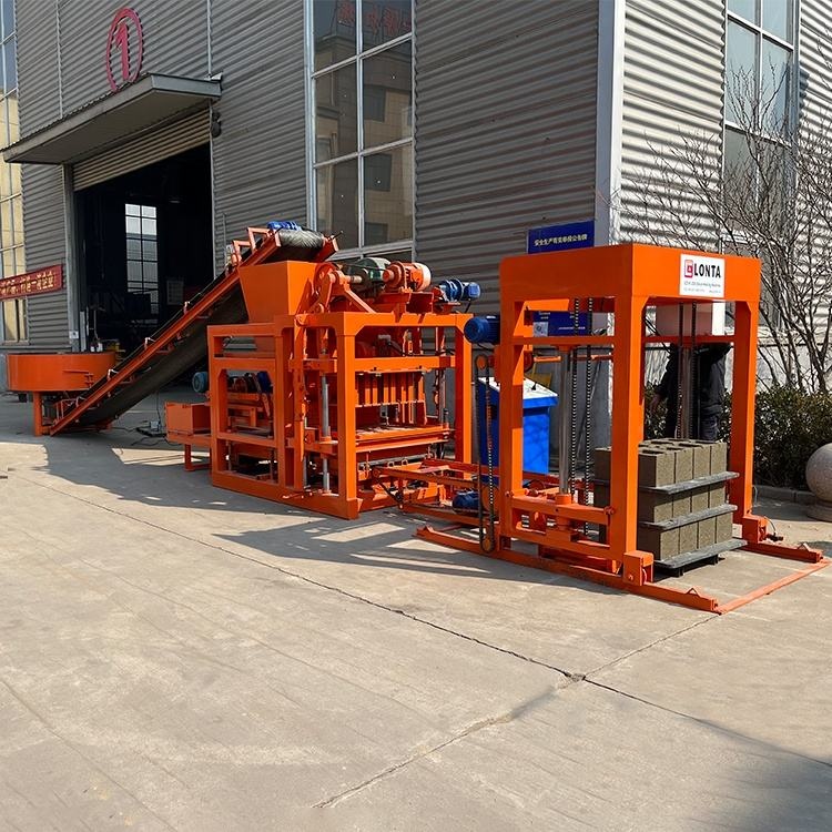 LONTA QT4-25 Full Automatic Interlock Hollow Paver Mould Fly Ash Cement Concrete Brick Block Making Machine Brique
